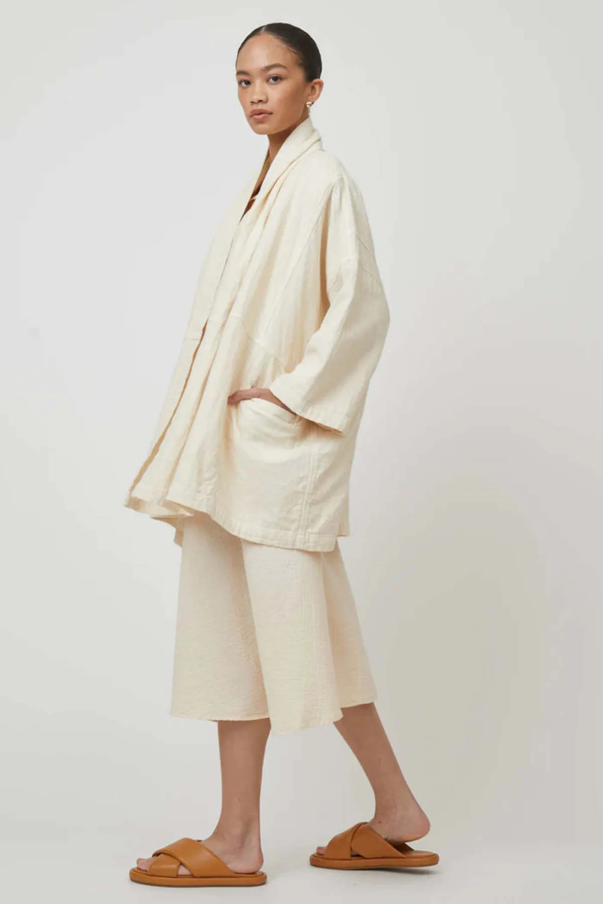 Haori Coat - Brick