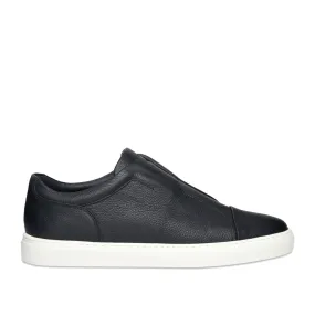 Harrys London - Aaron Tech Leather Trainers in Navy