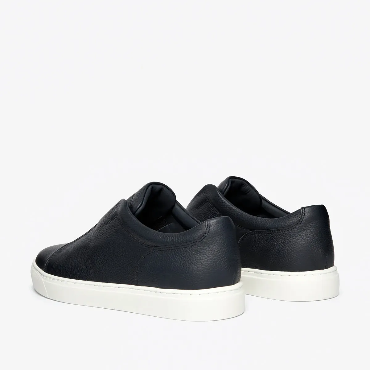 Harrys London - Aaron Tech Leather Trainers in Navy