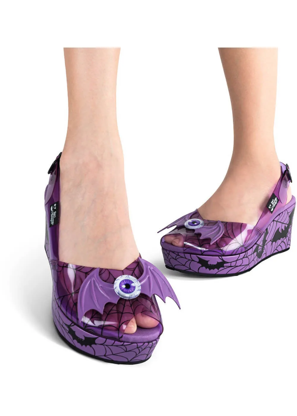 Hot Chocolate Design Gloomy Gaze Sandals Purple