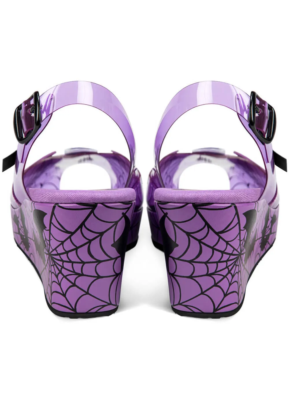 Hot Chocolate Design Gloomy Gaze Sandals Purple