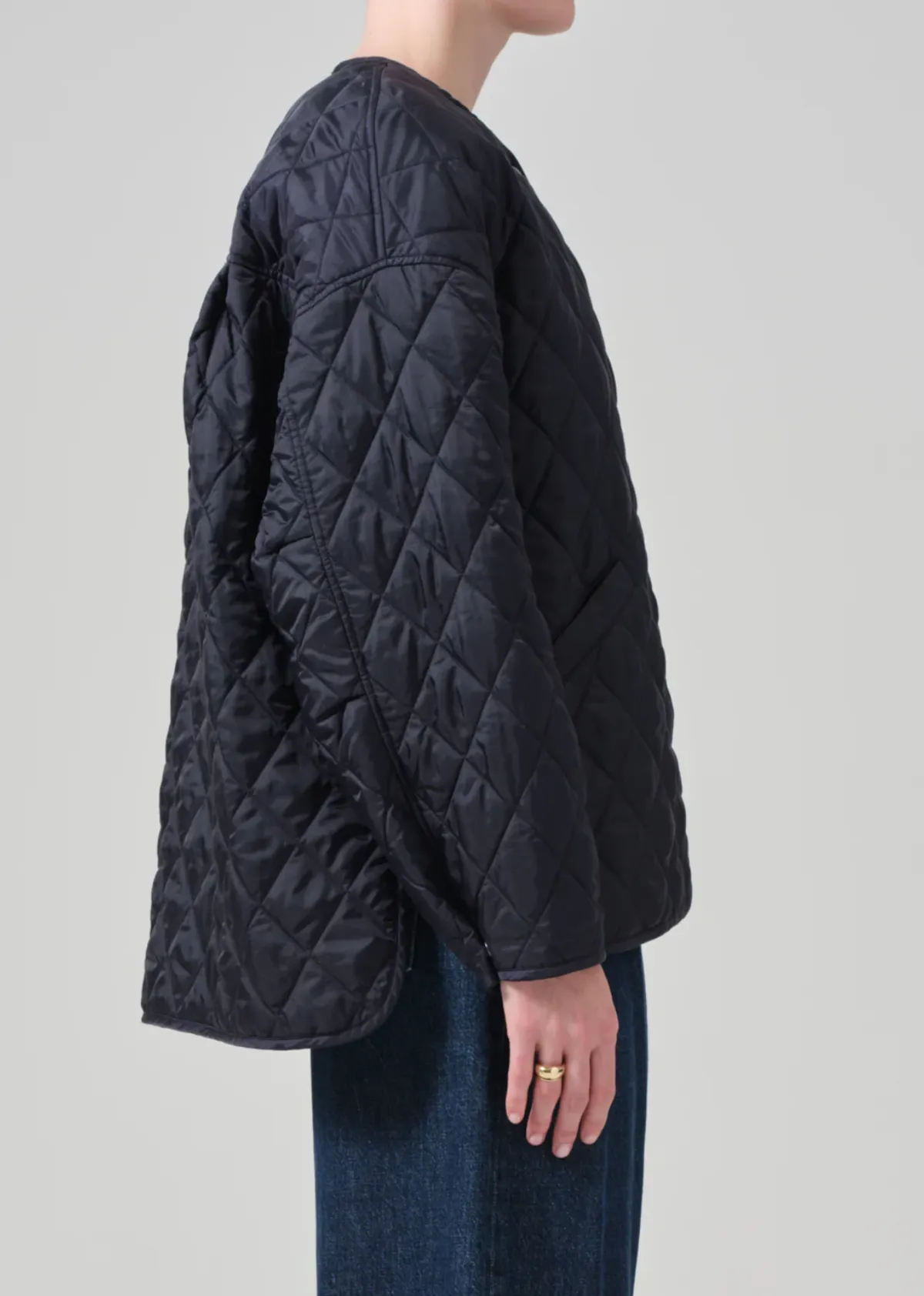 Huntleigh Quilted Coat - Ink