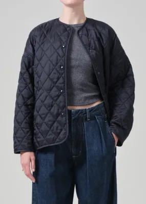 Huntleigh Quilted Coat - Ink