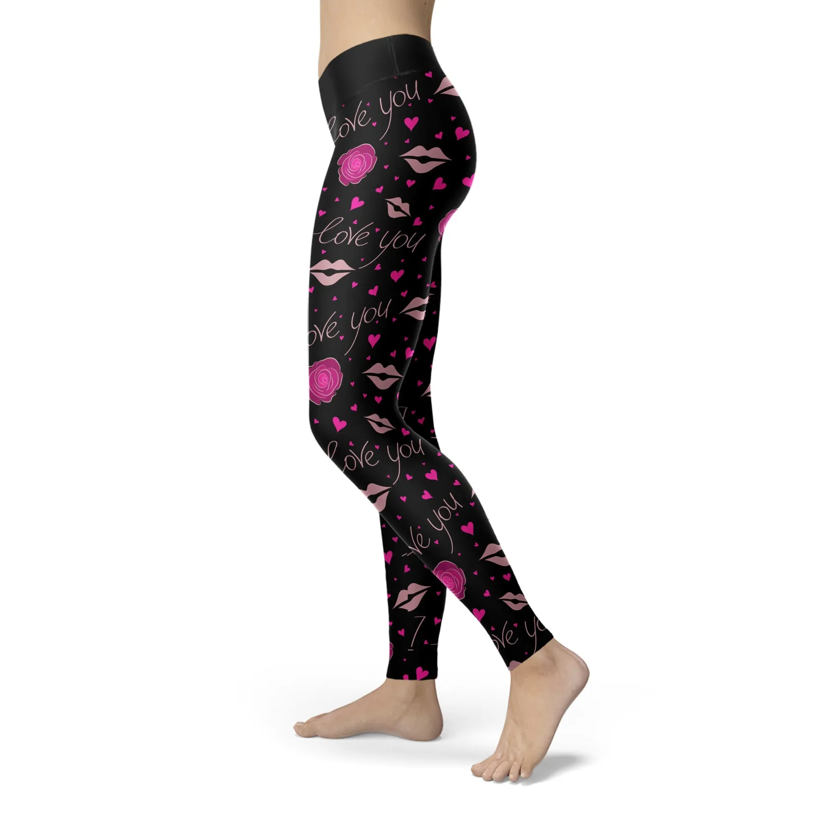 I Love You Rose Leggings