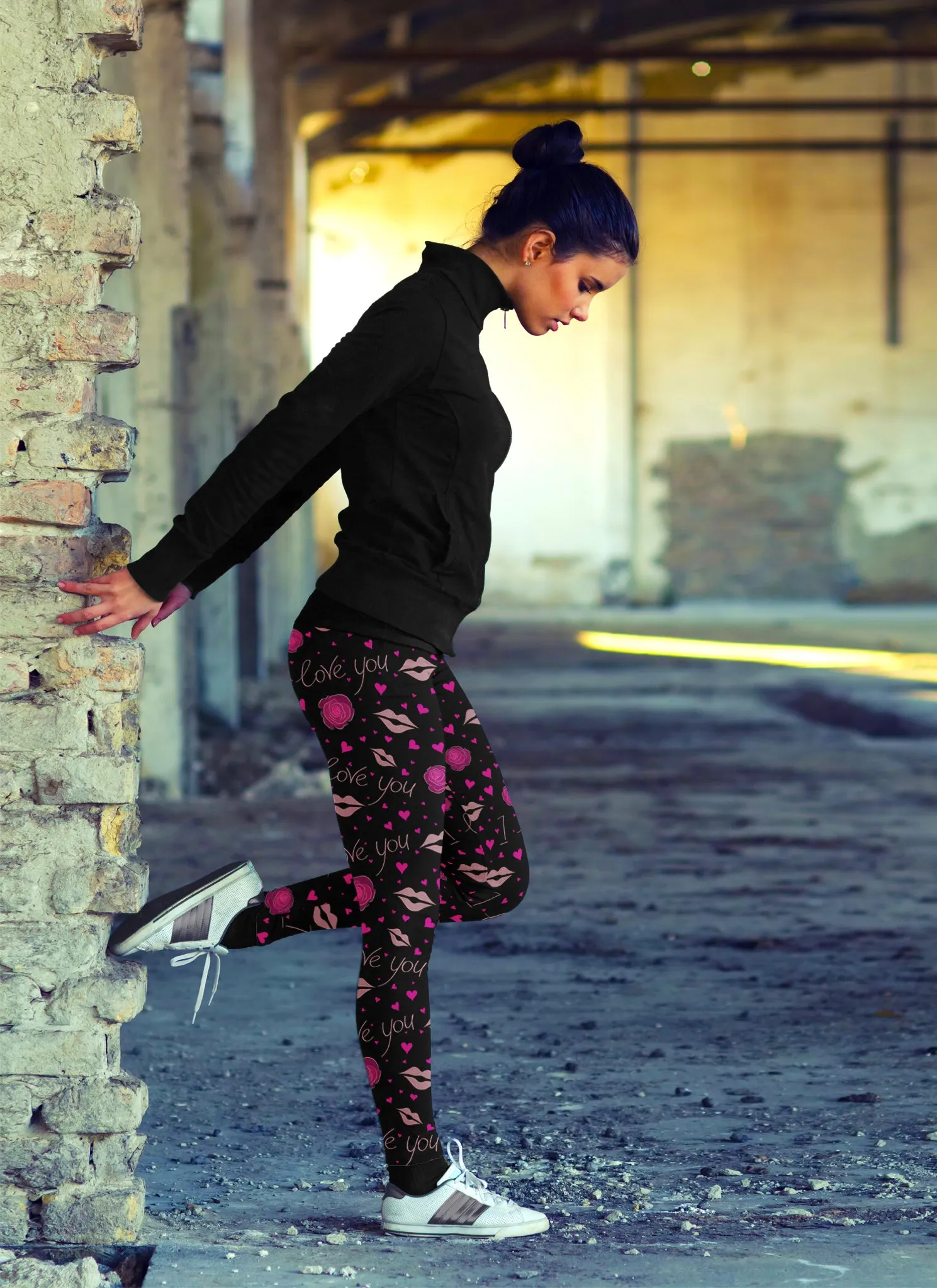 I Love You Rose Leggings