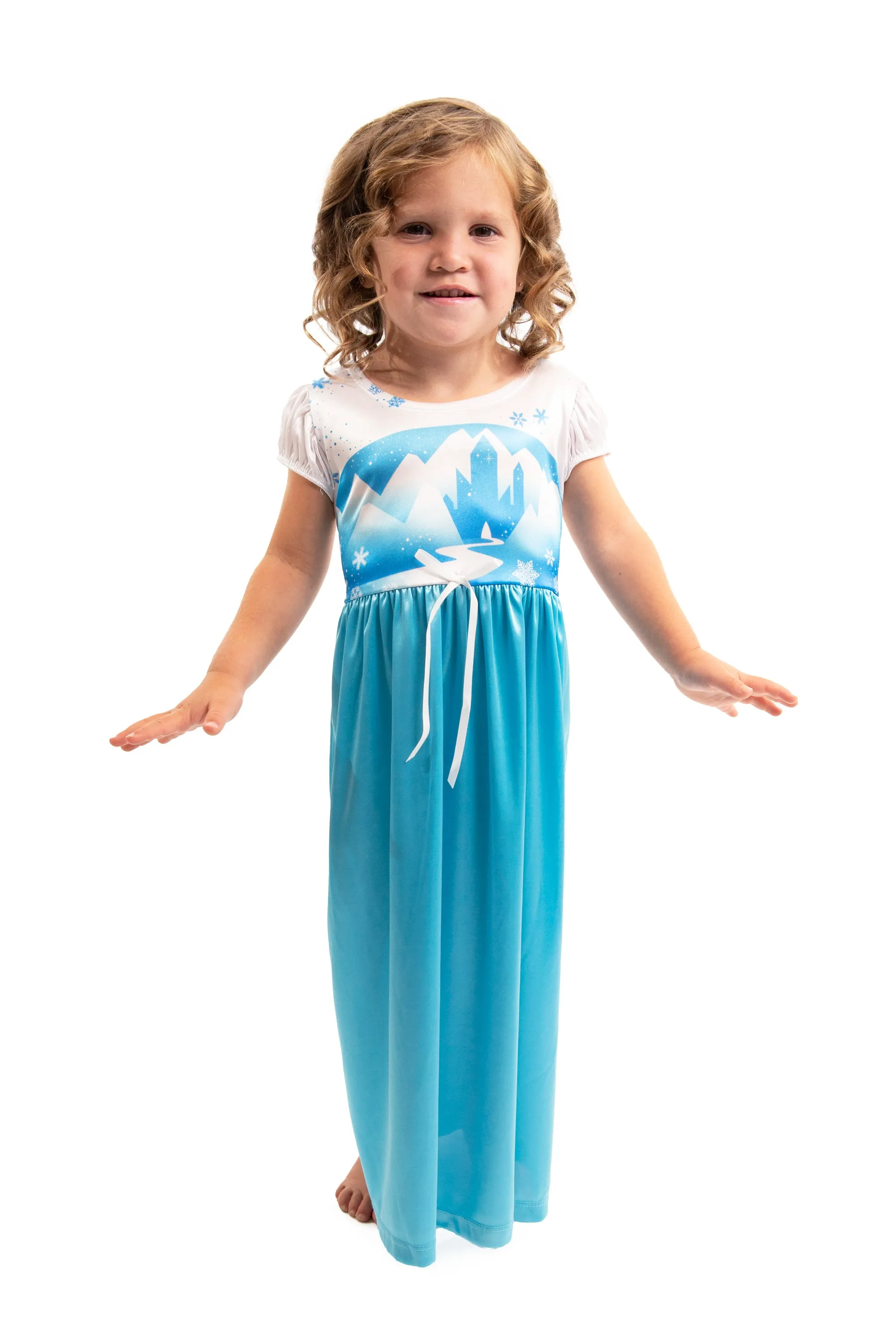 Ice Princess Nightgown with Blue Robe