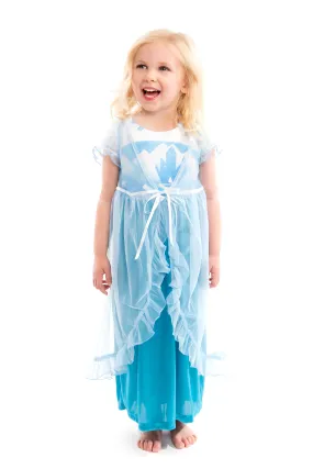 Ice Princess Nightgown with Blue Robe