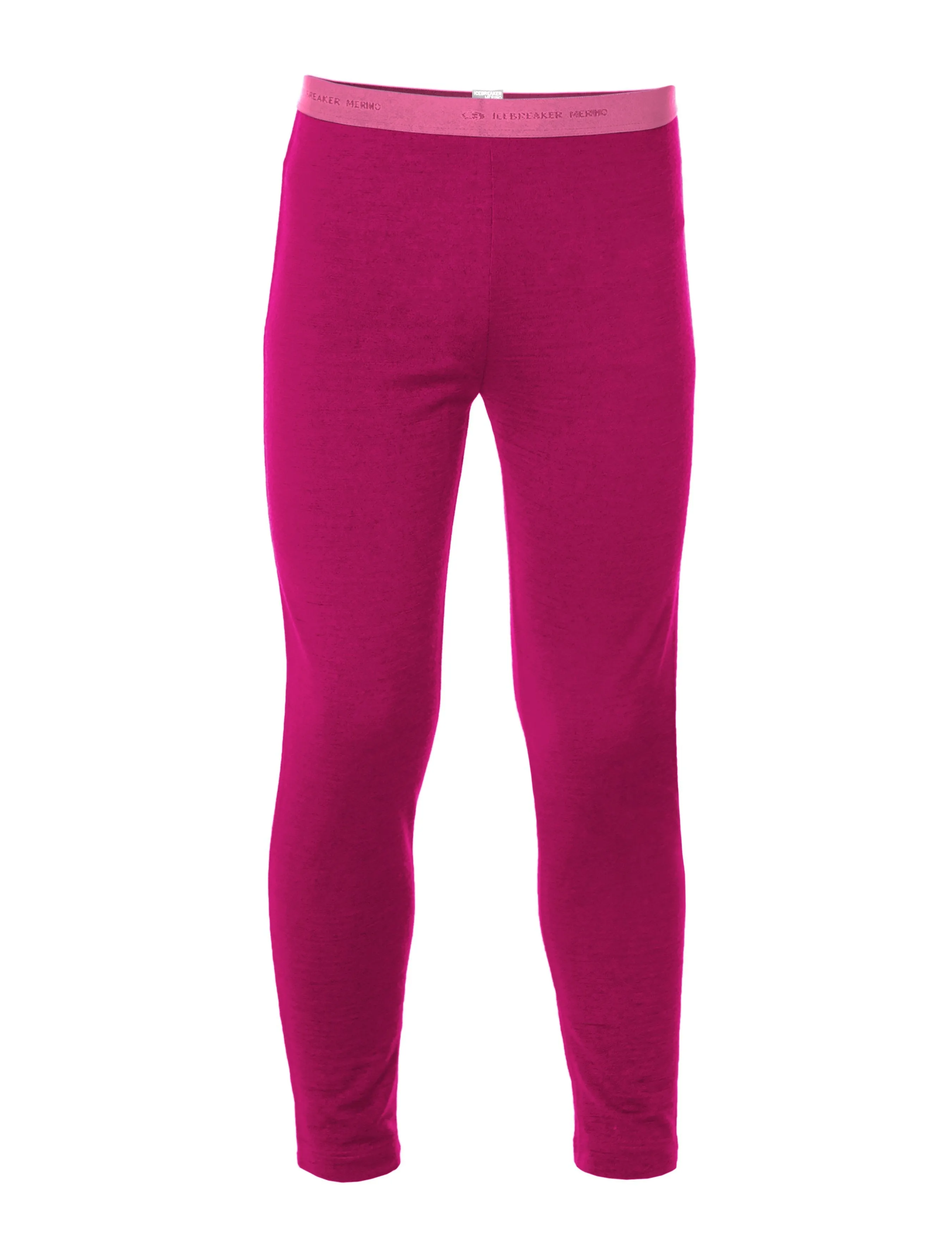 icebreaker Merino Kids' Girl Base Layer 200 Oasis Leggings Tights Magenta Raspberry