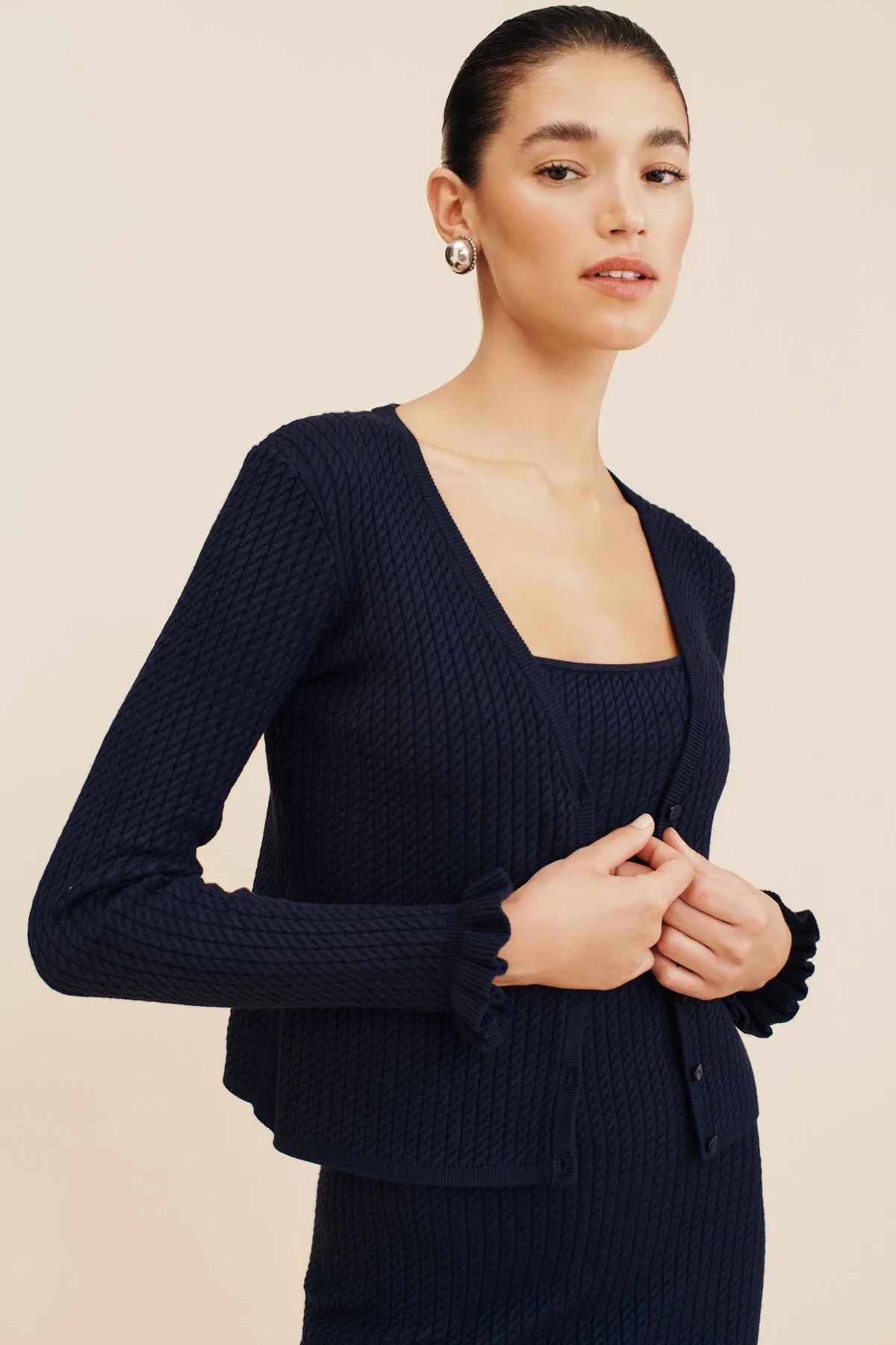 IRIS CARDIGAN - NAVY