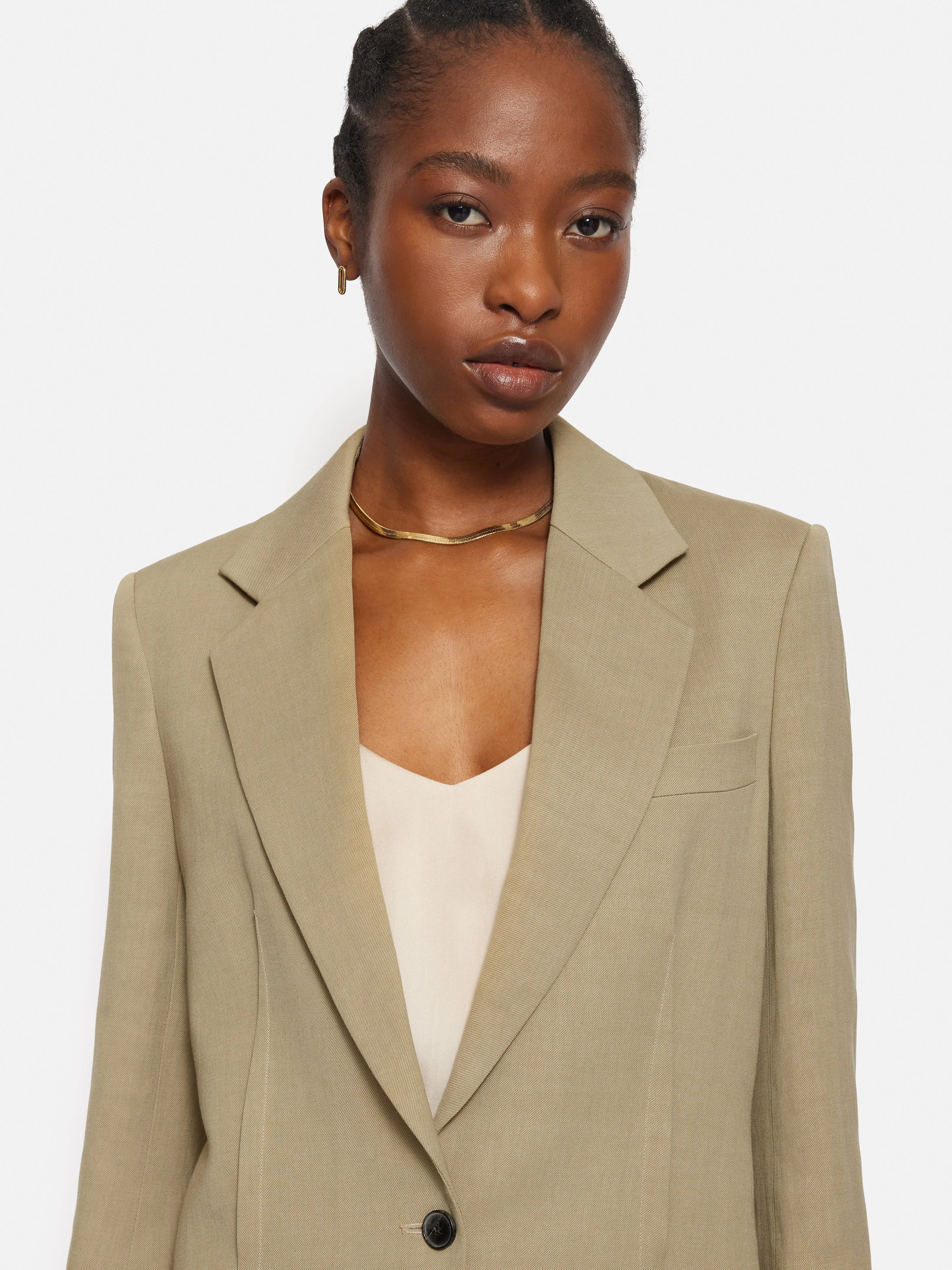 Italian Linen Gibson Blazer | Sand