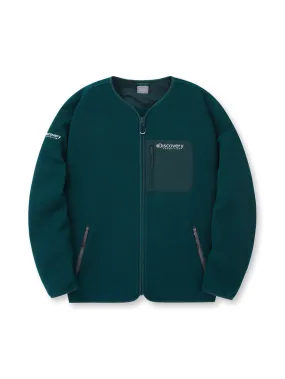 Jacqard Fleece Jacket Turquoise