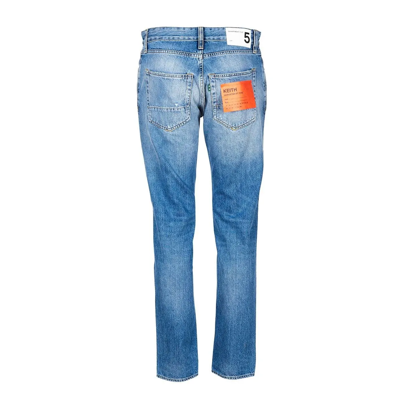 JEANS KEITH REGULAR SLIM CON ROTTURE Uomo Denim Medio