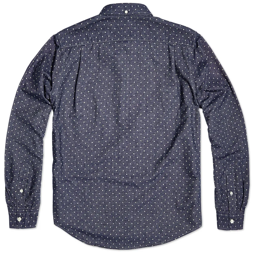 Journal Standard Button Down Dots ShirtNavy