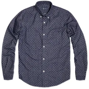 Journal Standard Button Down Dots ShirtNavy