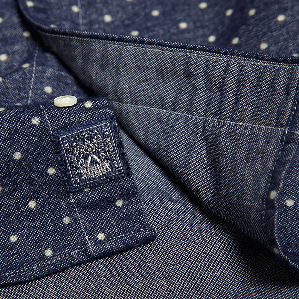 Journal Standard Button Down Dots ShirtNavy