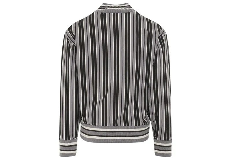 Kenzo Vertical Striped Sweater Middle Grey