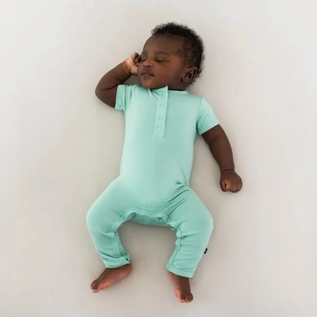 Kyte Baby Short Sleeve Romper in Wasabi