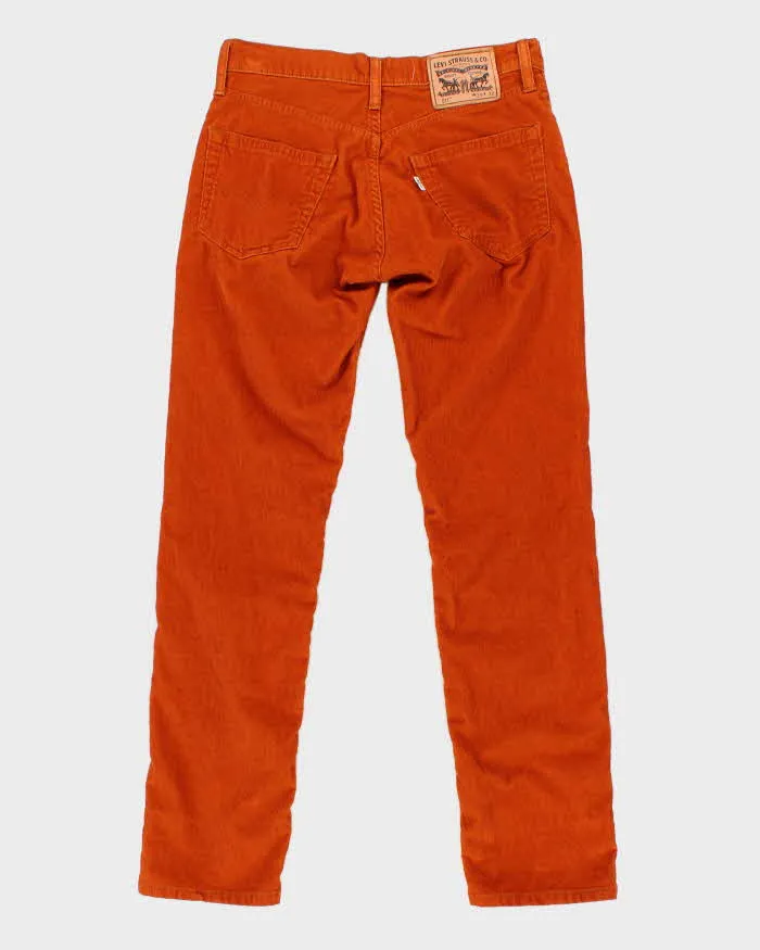 Levi's White Tab Orange Corduroy Trousers - W31 L31