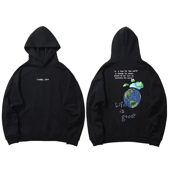 Life Is Good Global Peace Pullover Hoodie