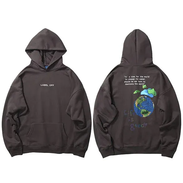 Life Is Good Global Peace Pullover Hoodie