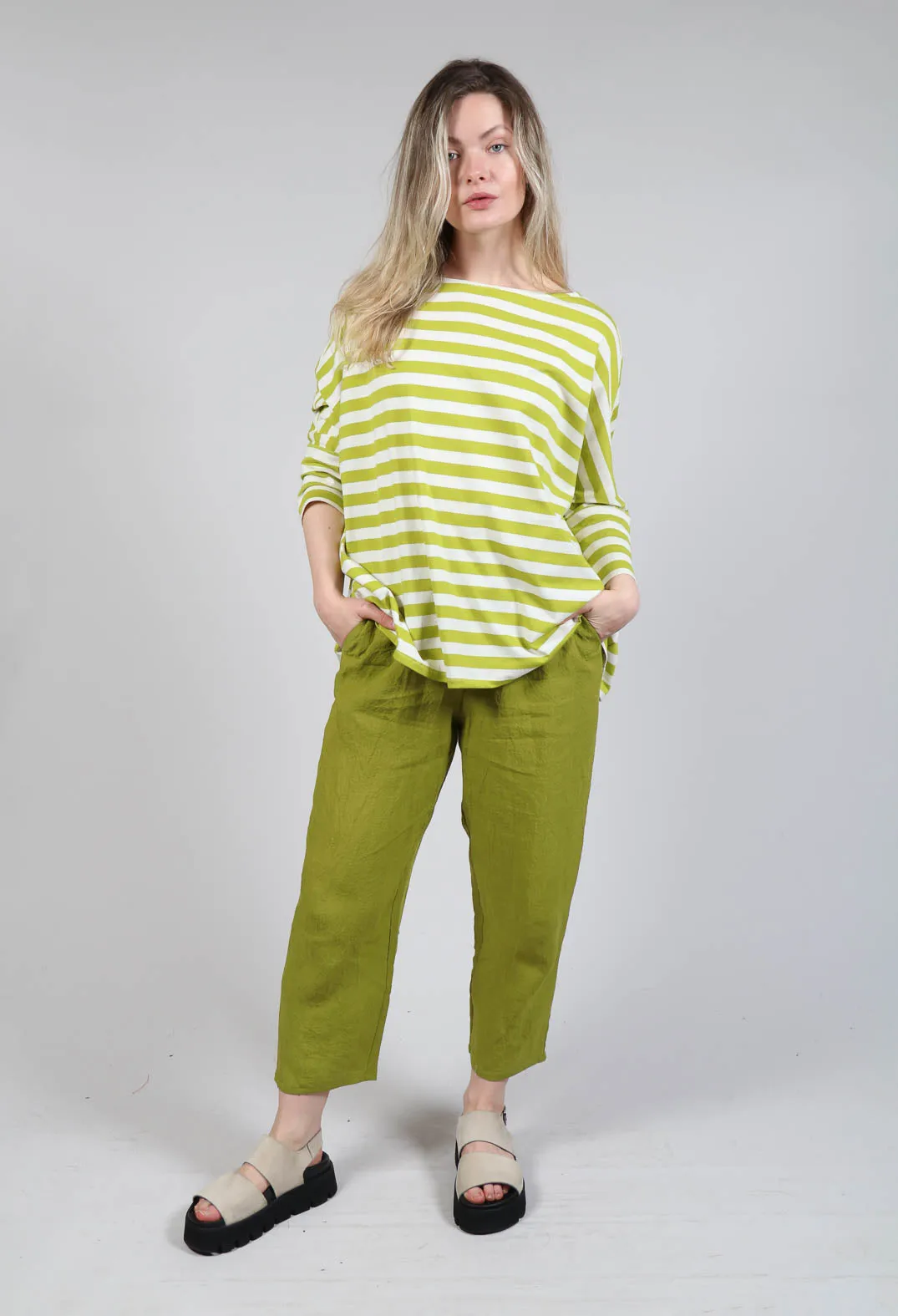 Linen Trousers in Pistachio