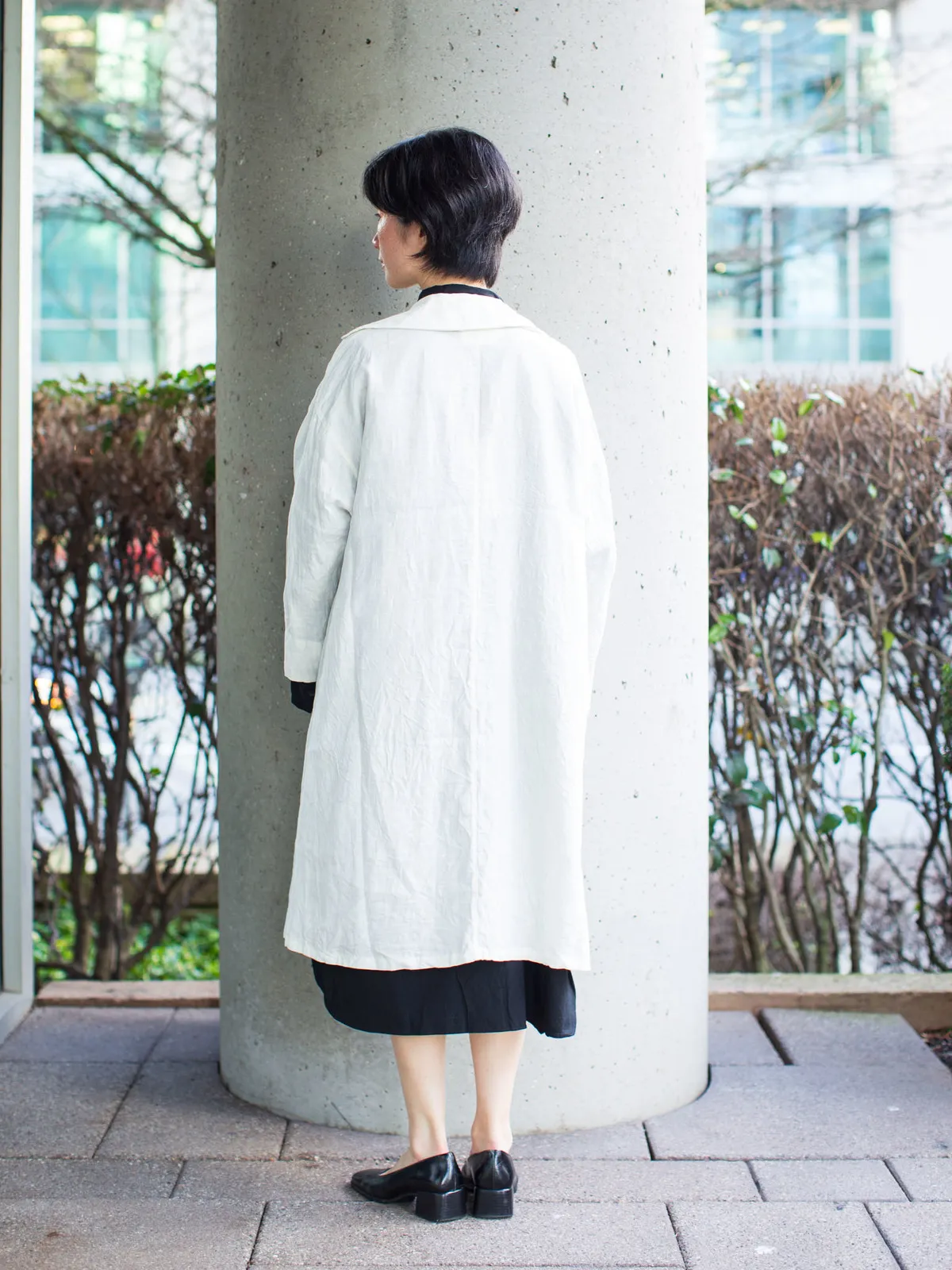 Lithuanian Linen Coat - White