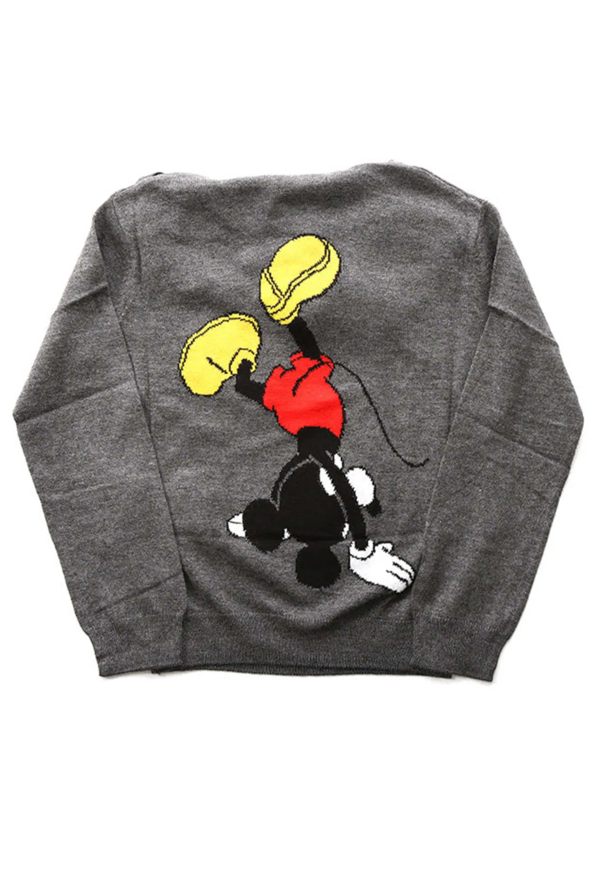 Little Eleven Paris Bickey Jacquard Mickey Hoody - Dark Grey