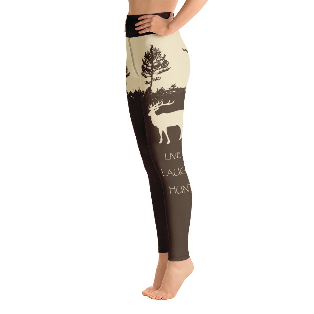 Live Laugh Hunt Yoga Leggings