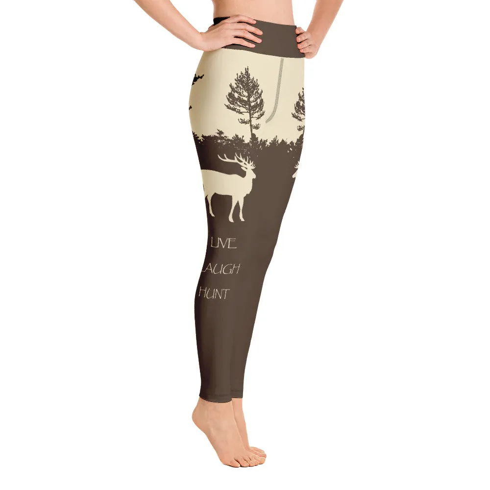 Live Laugh Hunt Yoga Leggings