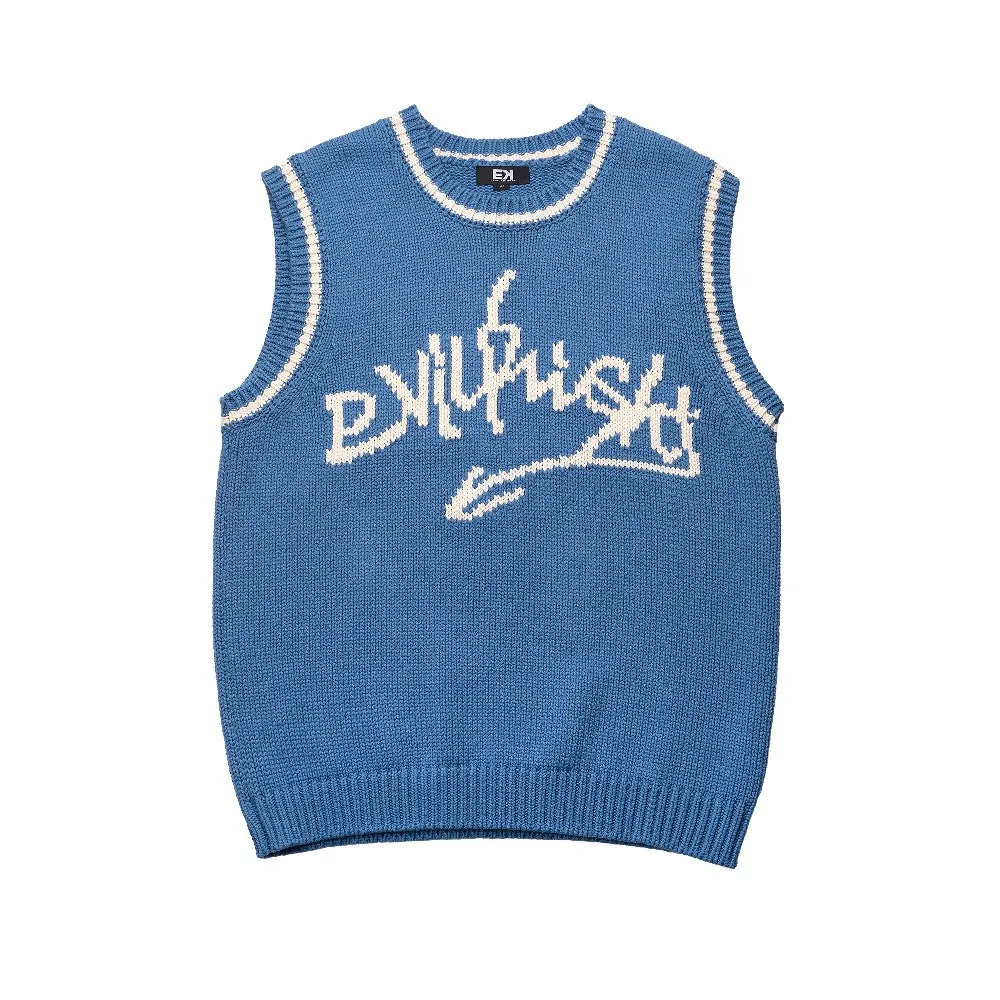 Logo Knit Vest Sweater