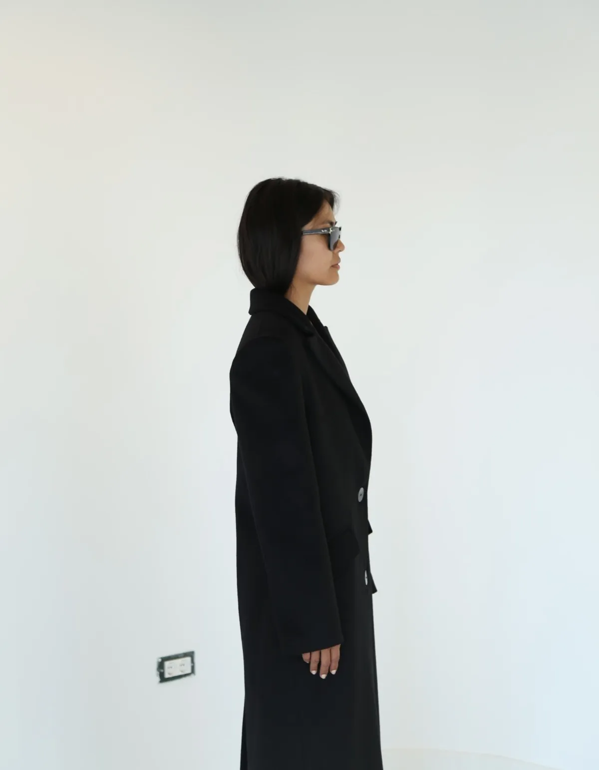 maet GENESIS Cashmere Coat - Black