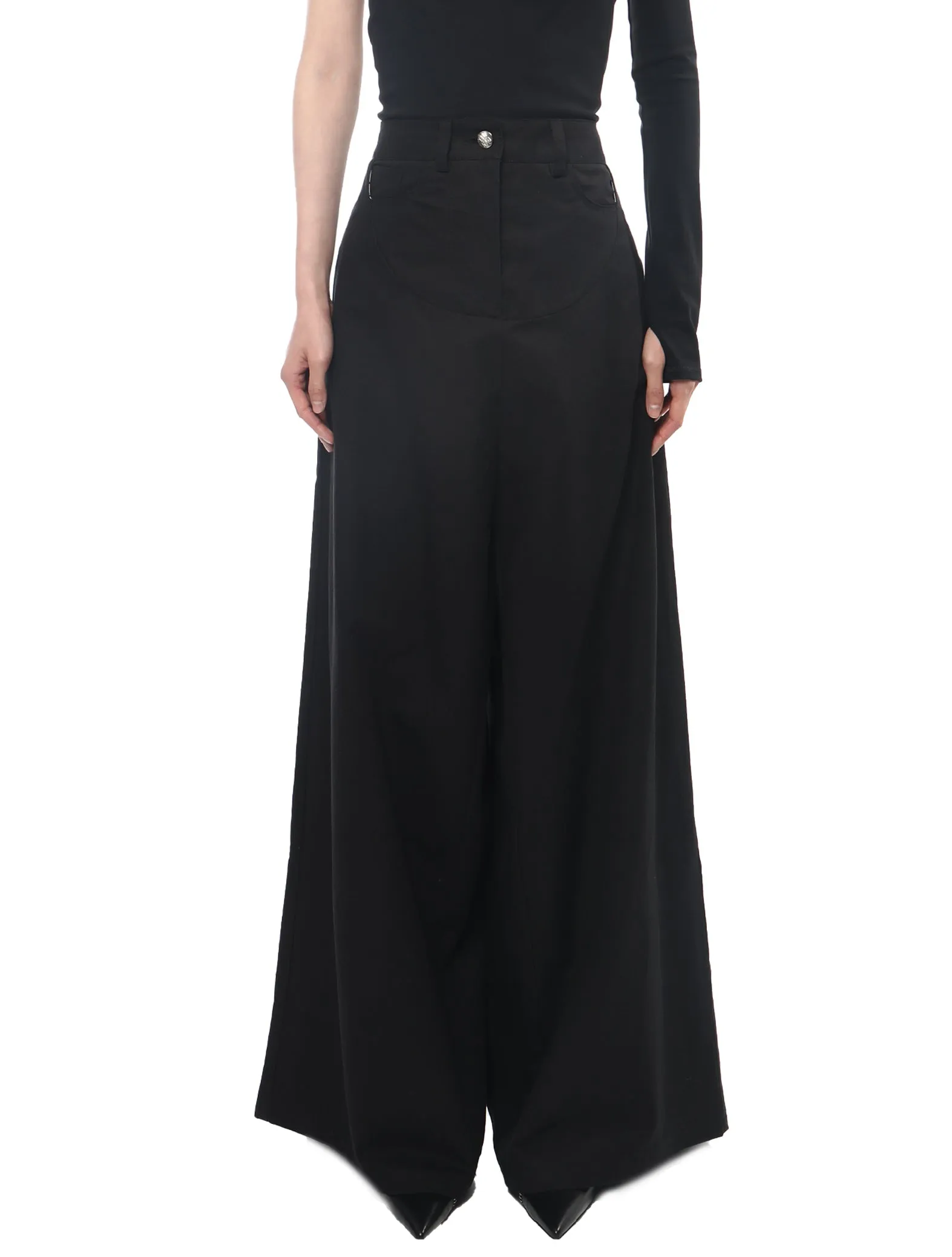 Maitrepierre Bernard Black Wide Pants