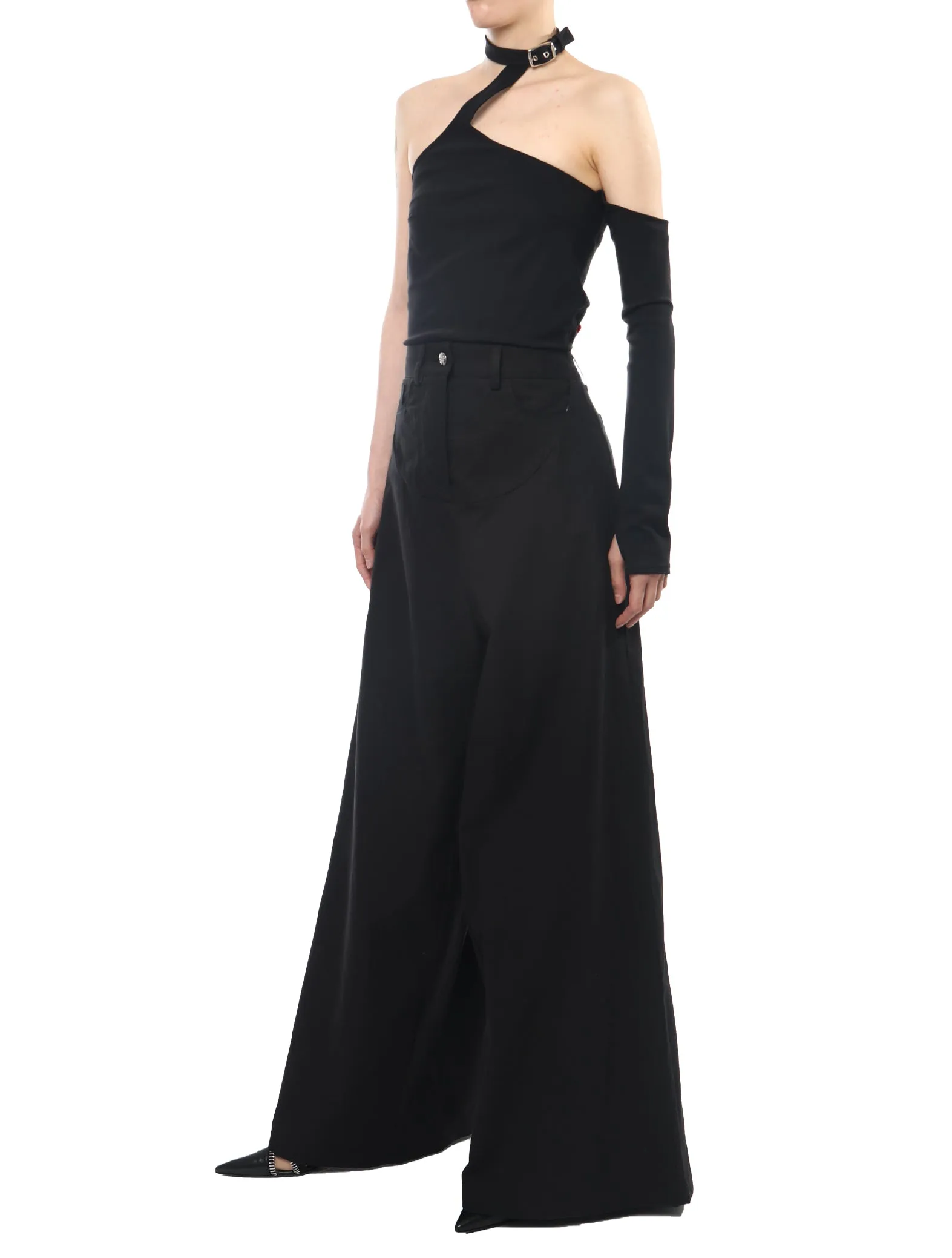 Maitrepierre Bernard Black Wide Pants