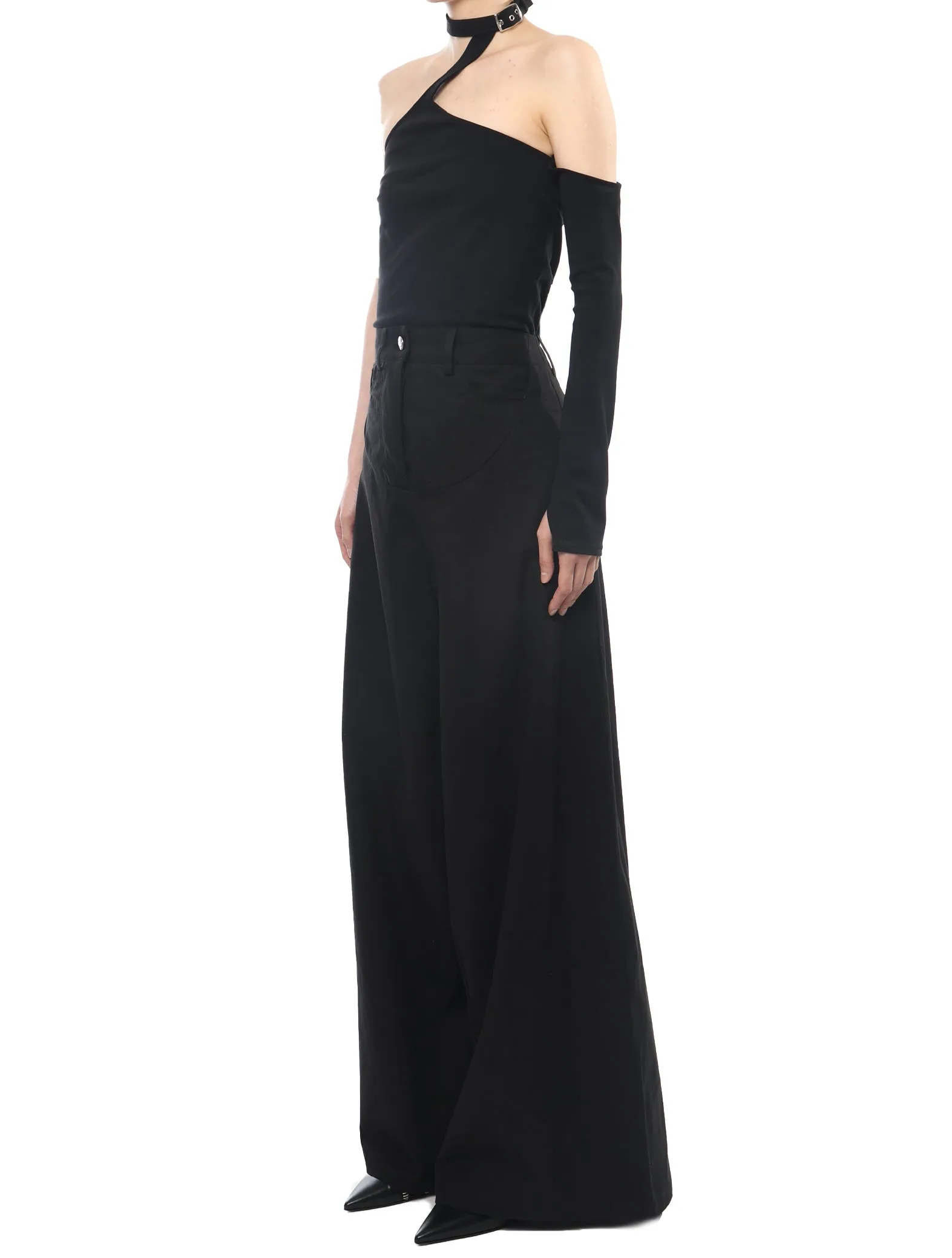 Maitrepierre Bernard Black Wide Pants