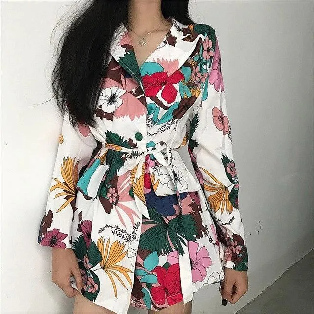 Makeba Floral Print Women's Blazer