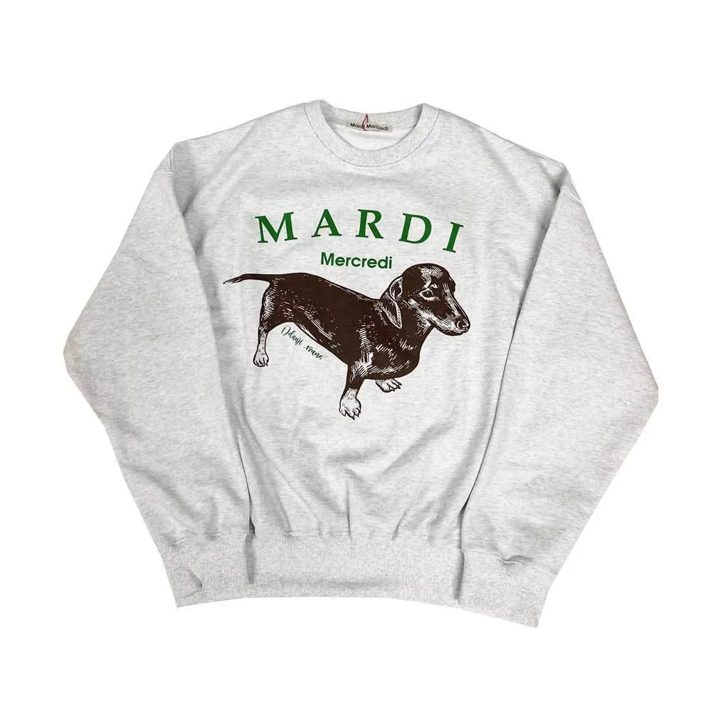 Mardi Mercredi  |Crew Neck Flower Patterns Unisex Street Style Long Sleeves