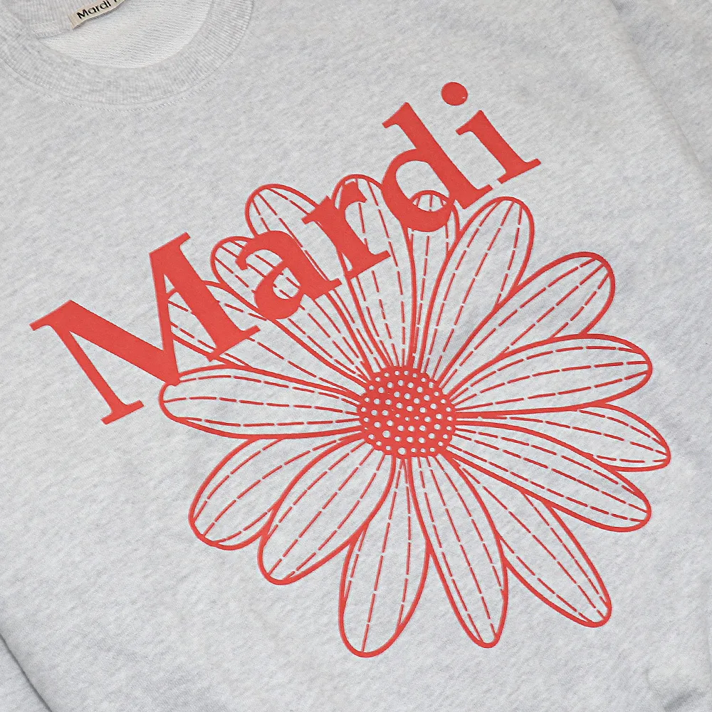 Mardi Mercredi  |Flower Patterns Street Style U-Neck Long Sleeves Plain