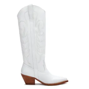 MATISSE - AGENCY COWBOY BOOTS WHITE