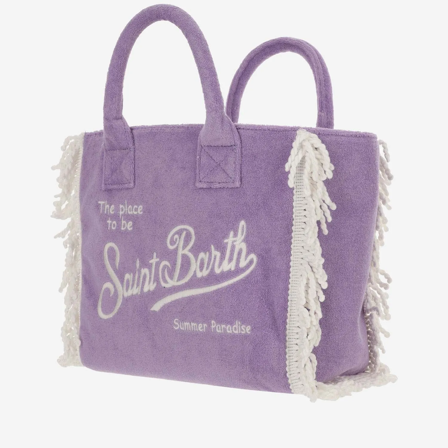 Mc2 Saint Barth    Mc2 Saint Barth Colette Terry Tote Bag With Embroidery