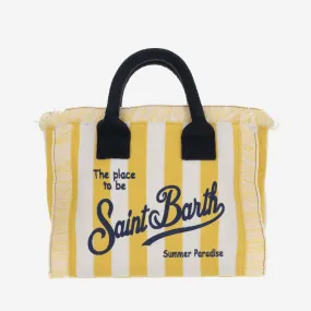 Mc2 Saint Barth    Mc2 Saint Barth Colette Tote Bag With Striped Pattern And Logo