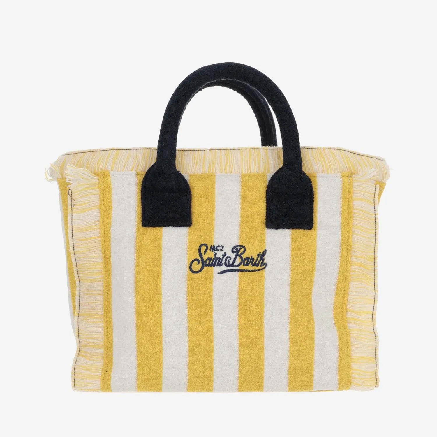 Mc2 Saint Barth    Mc2 Saint Barth Colette Tote Bag With Striped Pattern And Logo