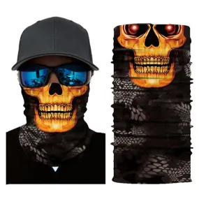 Men's Cycling Motorcycle Neck Ghost Face Mask Halloween Party