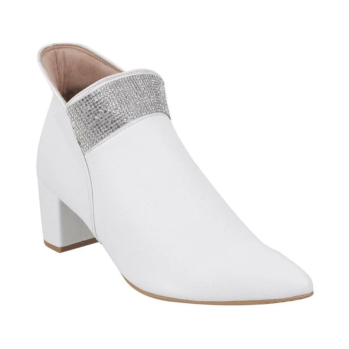 Metro Women White Party Boots