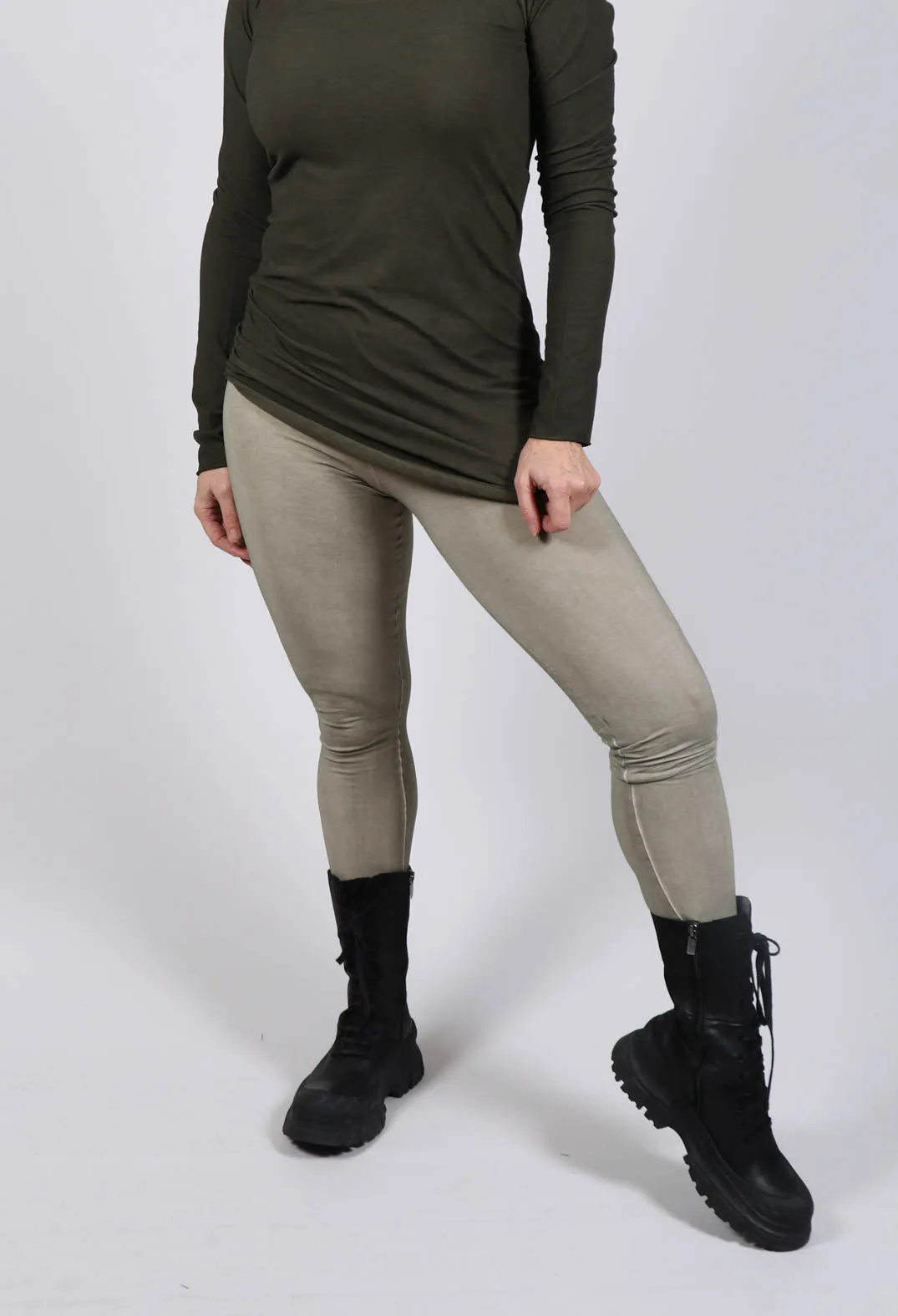 Midrise Leggings in Schilf Cloud