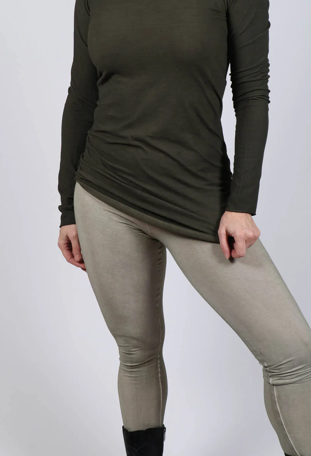 Midrise Leggings in Schilf Cloud