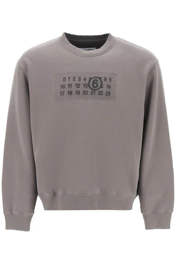 MM6 Maison Margiela  |Crew Neck Unisex Street Style Long Sleeves Plain Cotton Logo