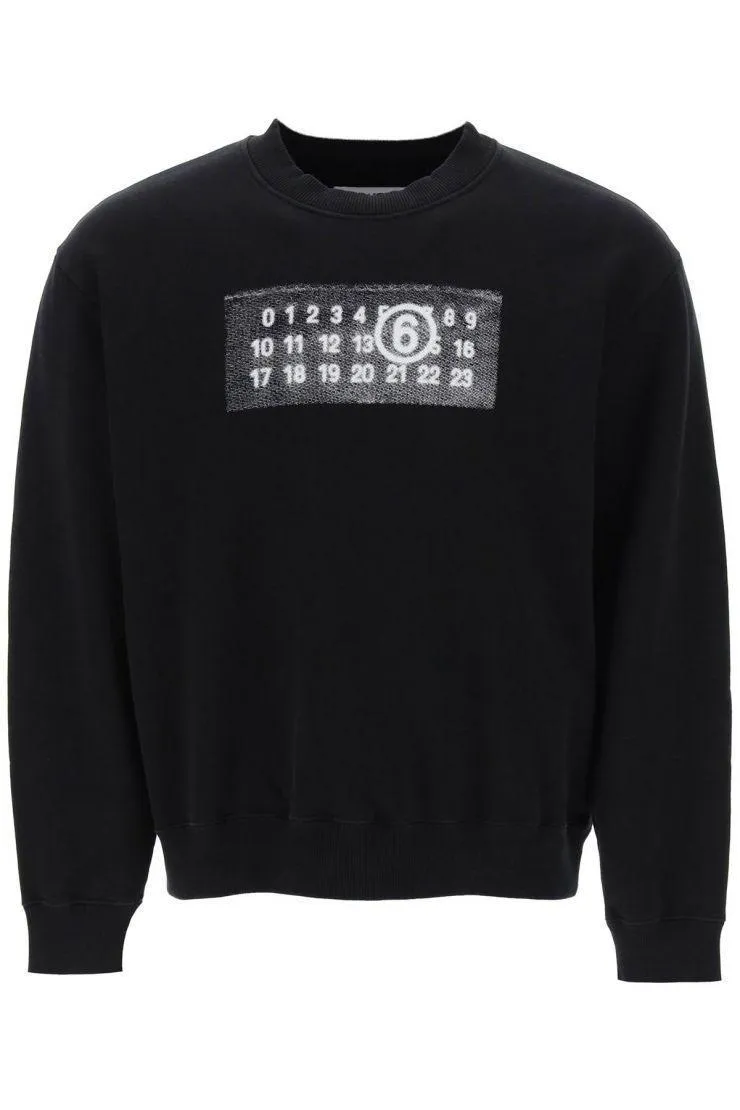 MM6 Maison Margiela  |Crew Neck Unisex Street Style Long Sleeves Plain Cotton Logo