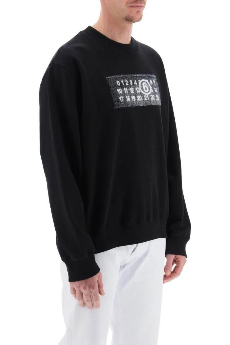 MM6 Maison Margiela  |Crew Neck Unisex Street Style Long Sleeves Plain Cotton Logo