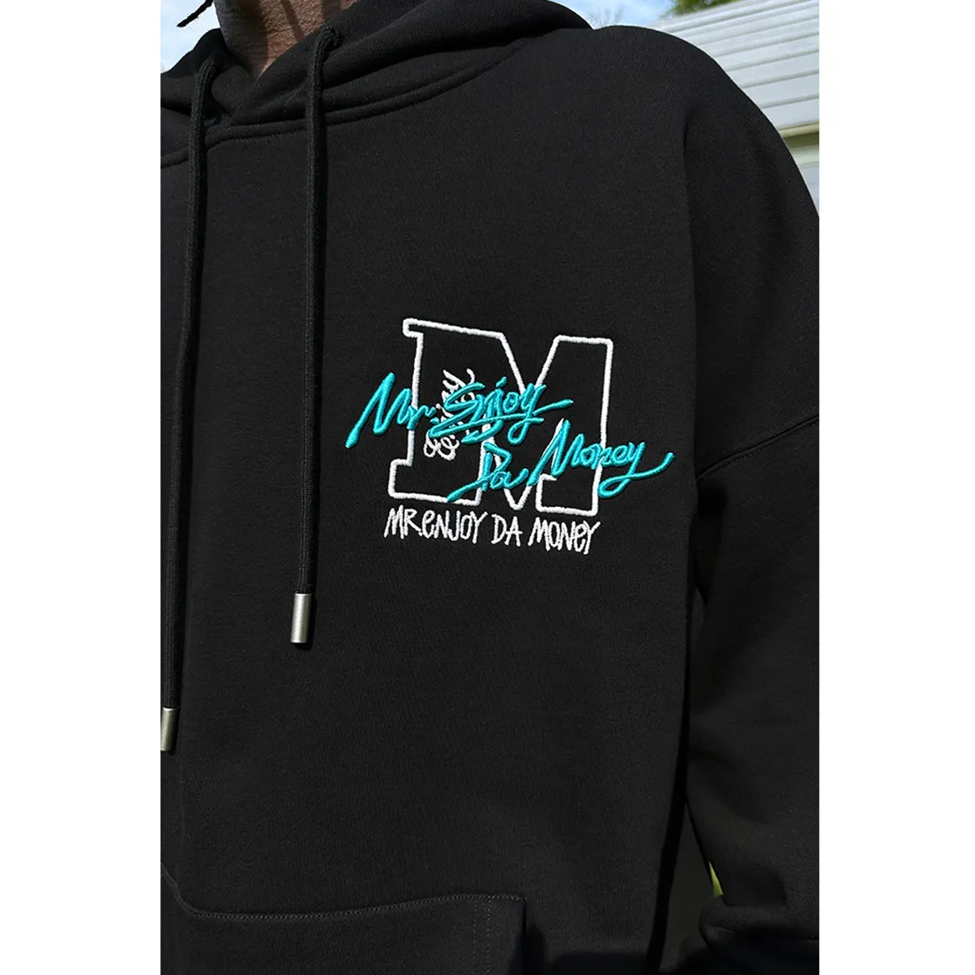 MR. ENJOY DA MONEY  |Unisex Blended Fabrics Street Style Long Sleeves Cotton