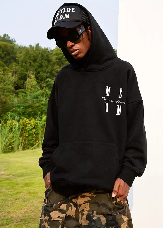 MR. ENJOY DA MONEY  |Unisex Street Style Long Sleeves Cotton Oversized Logo